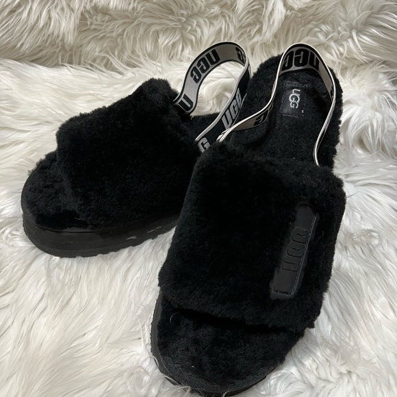 UGG Disco Slide Fur Sandals - Picture 5 of 14